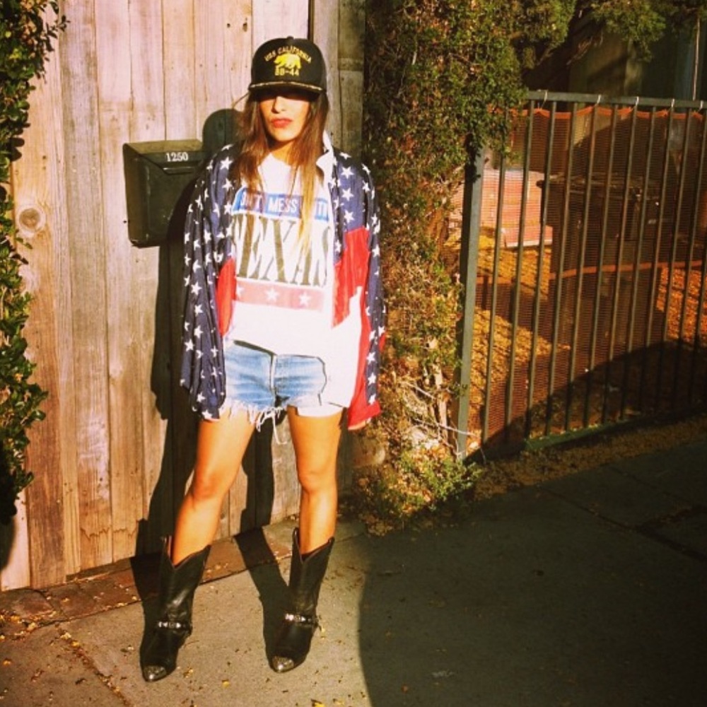 Vintage 80s Retro Solare Sporta Stars Stripes Americana Style Windbreaker Jacket - Picture 2 of 10
